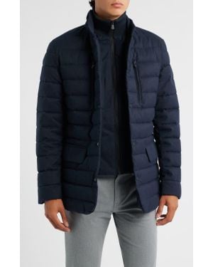 Save The Duck Felipe Water Resistant Quilted Jacket - Blue