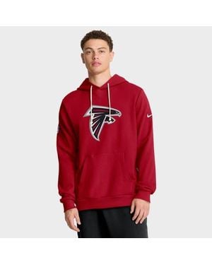 Nike Atlanta Falcons Sideline Standard Issue Initial Home Dri-Fit Hoodie - Red
