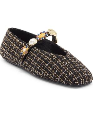 Jeffrey Campbell Amarissa Mary Jane Flat - Black