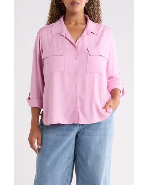 Beach Lunch Lounge Felicity Button-Up Shirt - Pink