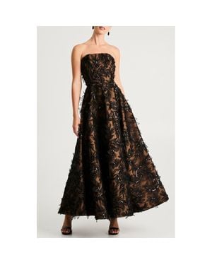HELSI Celine Sequin 3D Floral Gown - Black