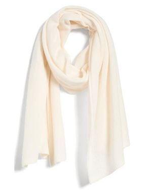 Nordstrom Cashmere Scarf - White