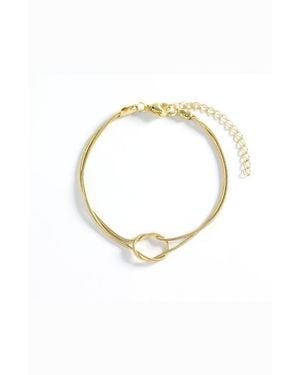 Mint & Lily Dainty Knot Bracelet - Metallic