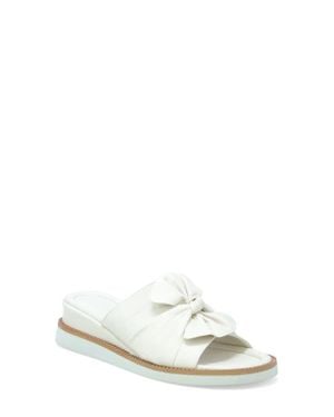 Miz Mooz Evy Platform Wedge Slide Sandal - White