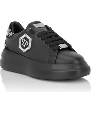 Philipp Plein Low-Top Sneakers Megastar Strass - Black