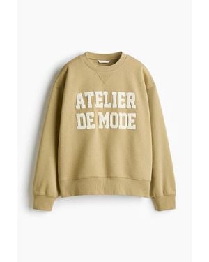 H&M Motif-Detail Sweatshirt - Gray
