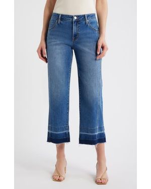 City Blues Release Hem Straight Leg Jeans - Blue