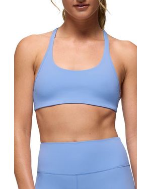 Prana Luxara Racerback Sports Bra - Blue