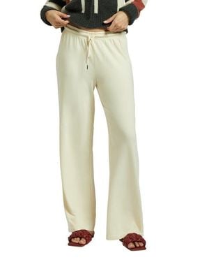 Brixton Carefree Organic Cotton Wide Leg Lounge Pants - Natural