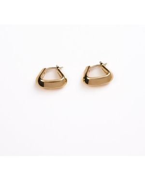 Their Studios Lyle Small Triangle Hoops - Metallic