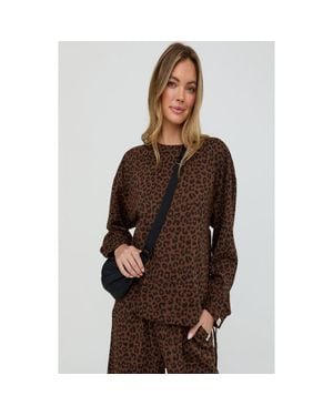 Turtledove London Organic Cotton Nel Sweatshirt - Brown