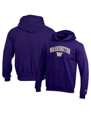 Champion Youth Washington Huskies Campus Pullover Hoodie - Blue