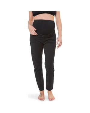 Ripe Maternity Hunter Over Bump Crop Jean - Black