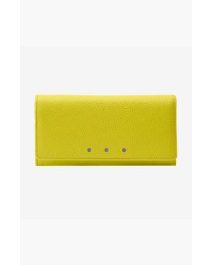 Tusk Ascot Flap Over Wallet - Yellow