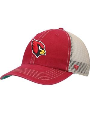 '47 Natural Arizona Cardinals Trawler Trucker Clean Up Snapback Hat - Red