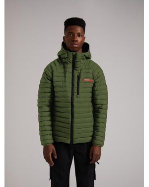 Jacket Satell1Te Long Sleeve Hooded Jacket - Green