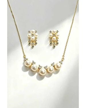 Classicharms Celeste Pearl Jewelry Set - Metallic
