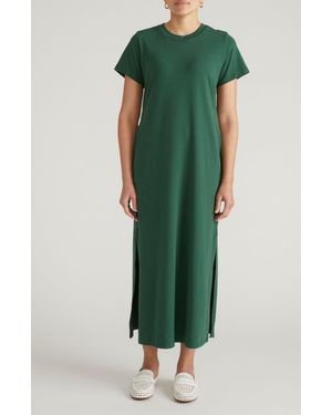 UNIVERSAL STANDARD Halie Maxi T-Shirt Dress - Green