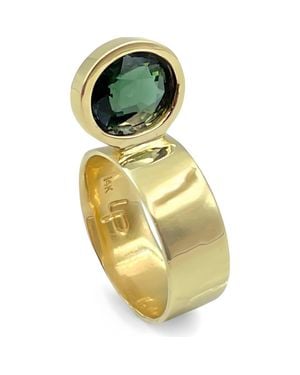 Leslie Paige Perched Setting Tourmaline Ring - Metallic