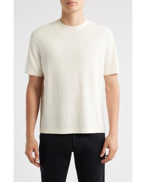 Theory Damian Tactile Crewneck T-Shirt - Natural