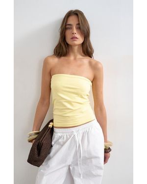TOPSHOP Collarless Wrap Top By Boutique - White
