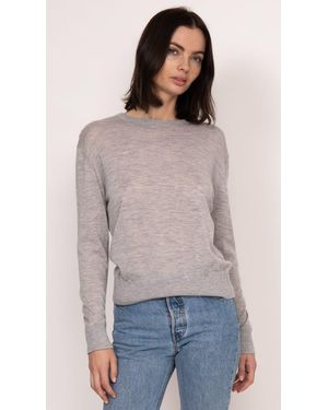Kathryn Mccarron Marguerite Paper Thin Cashmere Sweater - Gray