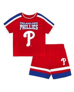 Outerstuff Preschool Philadelphia Phillies Ground Ball T-Shirt & Shorts Set - Red