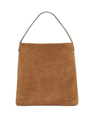 Gerard Darel Lady Gd Suede Tote Bag - Brown
