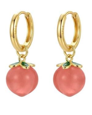 seree Harvest Agate Charm Earrings - Metallic