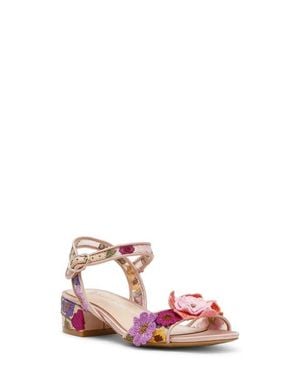 Betsey Johnson Kids' Blare Ankle Strap Sandal - Pink