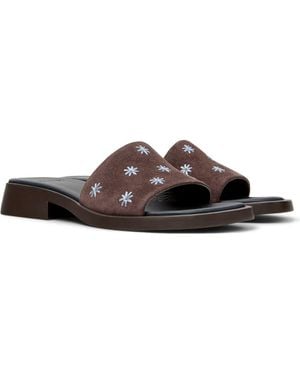 Camper Dana Slide Sandal - Brown