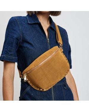Moda Luxe Gizelle Suede Belt Bag - Blue