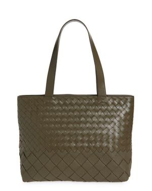 Bottega Veneta Small Intrecciato Leather Zip Tote - Multicolor
