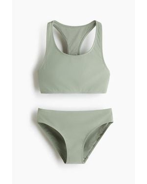 H&M Sports Bikini Set With Lycra Xtra Life - Green