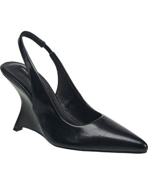 French Connection Shia Slingback Wedge Heel - Blue