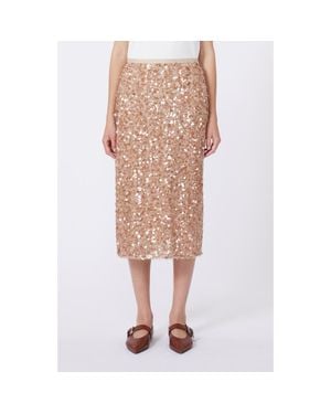 Weekend by Maxmara Docchio Sequin Midi Skirt - Pink