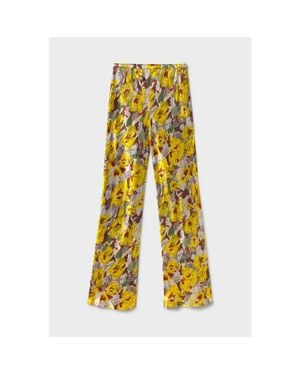SILK LAUNDRY Bias Cut Pants - Yellow