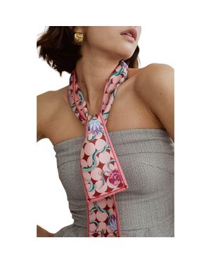 Lost Pattern Dream Silk Scarf - Brown