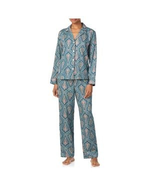 Ralph Lauren Print Cotton Blend Pajamas - Blue