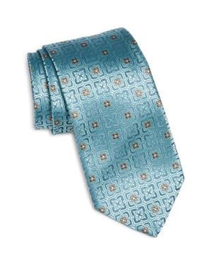 Canali Medallion Silk Tie - Blue