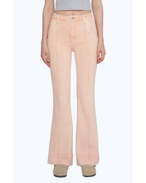 Bayeas High Waist Flare Jeans - Pink