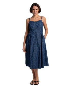 Brakeburn Mari Midi Dress - Blue