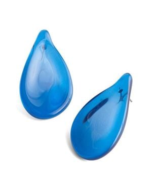 Madewell Oversize Droplet Stud Earrings - Blue