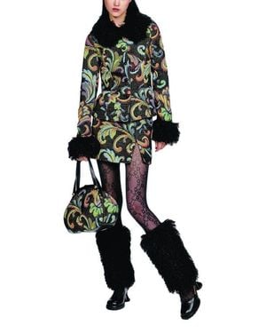 Anna Sui Tapestry Mini Skirt - Black
