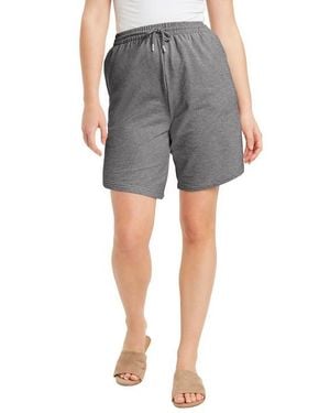 June + Vie French Terry Shorts - Gray