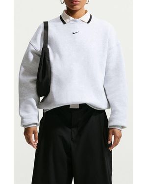 Nike Studio Fleece Oversized Sweatshirt - White