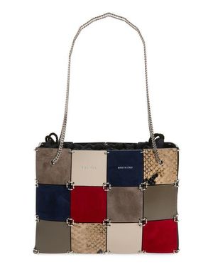 KHAITE Mini Emma Patchwork Tote - Red