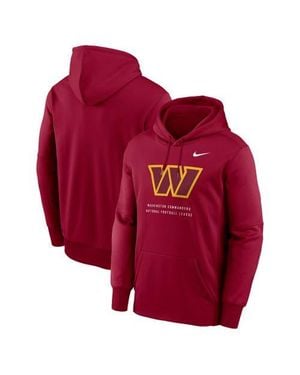 Nike Washington Commanders Toss Sweep Therma-Fit Hoodie - Red