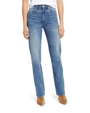 SLVRLAKE Denim London High Waist Straight Leg Jeans - Blue