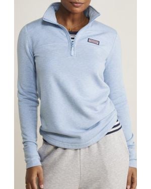 Vineyard Vines Dreamcloth Relaxed Half Zip Sweatshirt - Blue